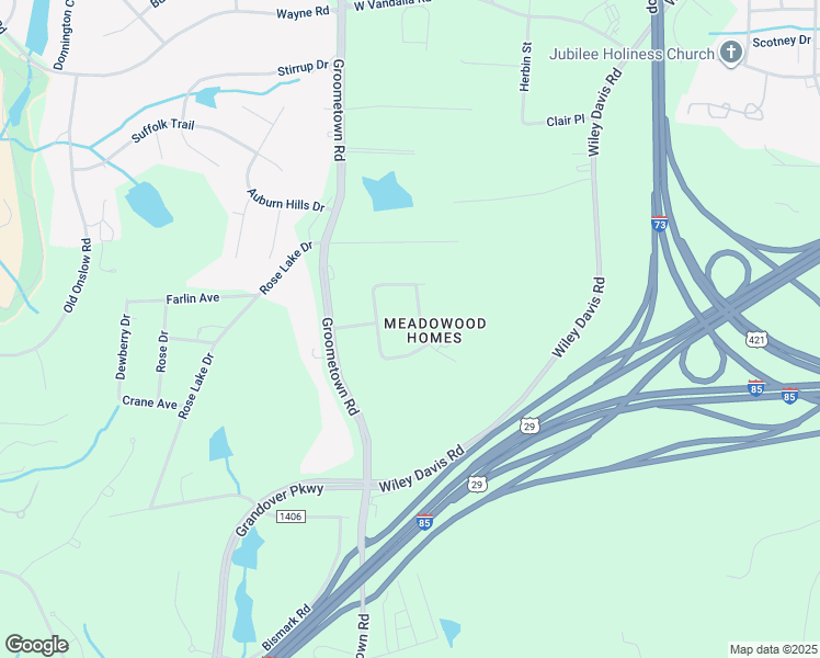 map of restaurants, bars, coffee shops, grocery stores, and more near 4008 Adamson Drive in Greensboro