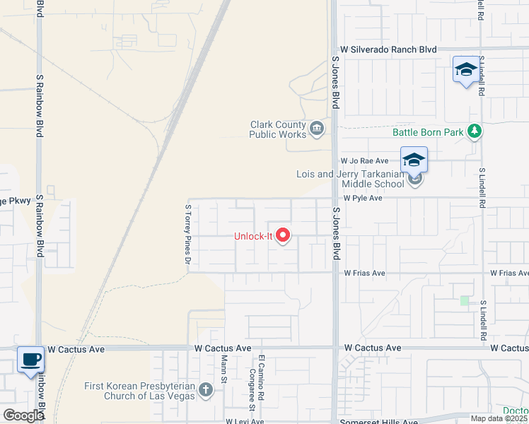 map of restaurants, bars, coffee shops, grocery stores, and more near 10106 June Flower Drive in Las Vegas