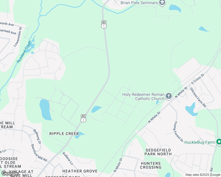 map of restaurants, bars, coffee shops, grocery stores, and more near 823 Youngsville Boulevard South in Wake Forest