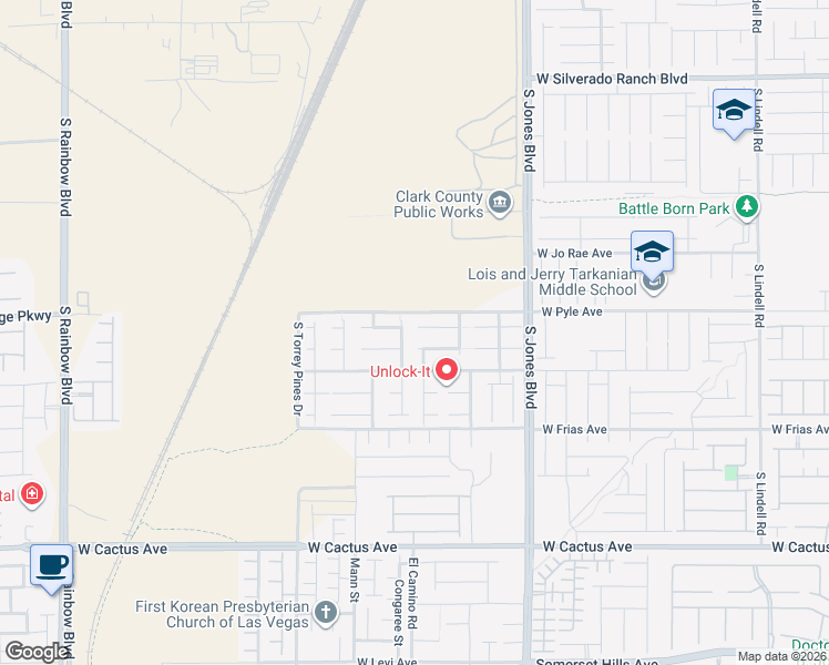 map of restaurants, bars, coffee shops, grocery stores, and more near 10106 June Flower Drive in Las Vegas