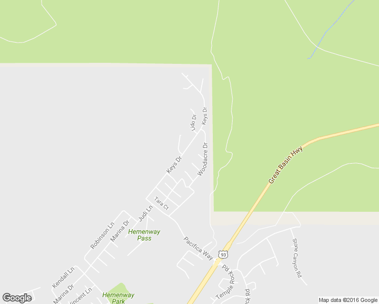 map of restaurants, bars, coffee shops, grocery stores, and more near 975 Keys Dr in Boulder City