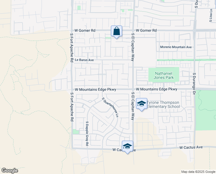 map of restaurants, bars, coffee shops, grocery stores, and more near 10060 South Natchez Trace Street in Las Vegas