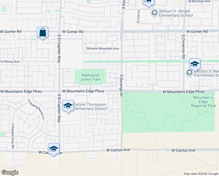 map of restaurants, bars, coffee shops, grocery stores, and more near 8671 Canfield Canyon Avenue in Las Vegas
