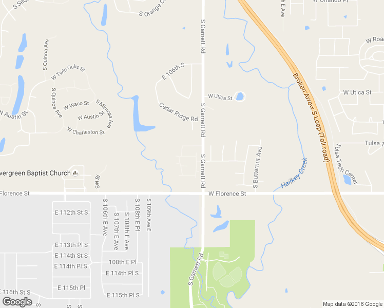 map of restaurants, bars, coffee shops, grocery stores, and more near 5001 West Birmingham Street in Broken Arrow