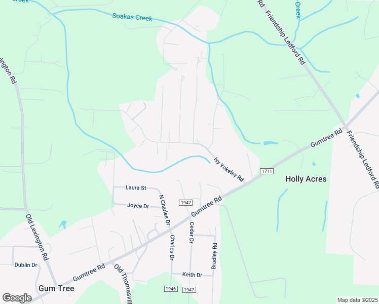 map of restaurants, bars, coffee shops, grocery stores, and more near 399 Ivy Yokeley Road in Winston-Salem