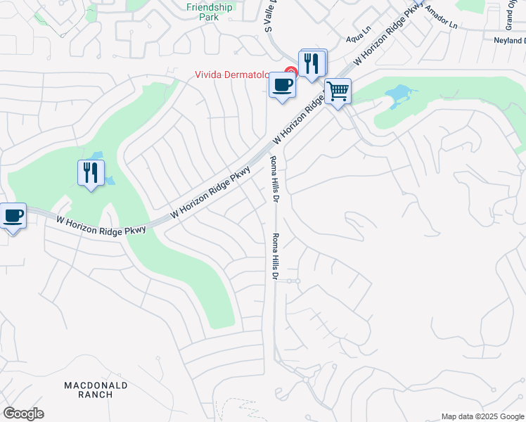 map of restaurants, bars, coffee shops, grocery stores, and more near 1793 Eagle Village Avenue in Henderson