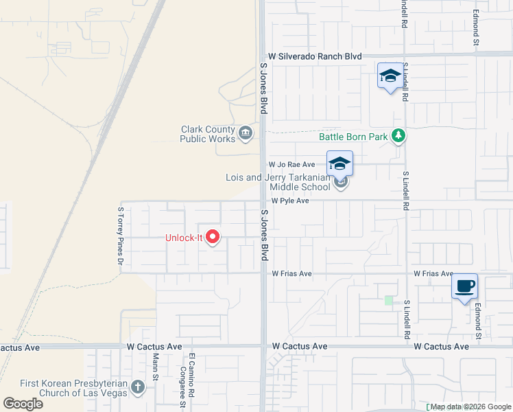 map of restaurants, bars, coffee shops, grocery stores, and more near 6112 Wild Lilac Court in Las Vegas