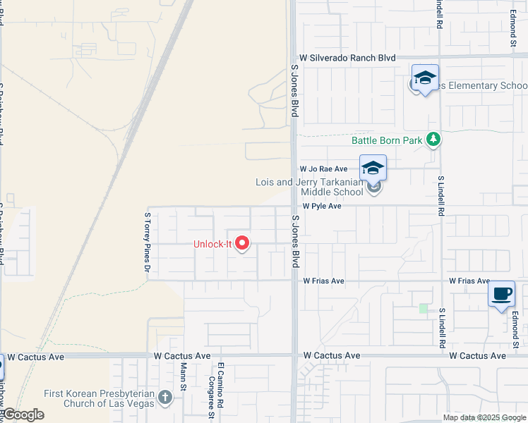 map of restaurants, bars, coffee shops, grocery stores, and more near 6180 Wild Lilac Court in Las Vegas