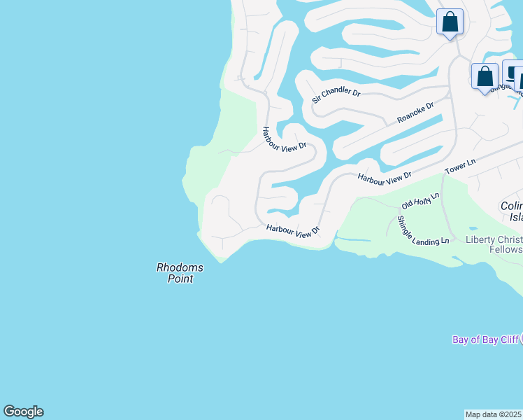 map of restaurants, bars, coffee shops, grocery stores, and more near 1012 Harbour View Drive in Kill Devil Hills