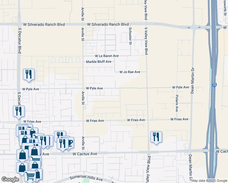 map of restaurants, bars, coffee shops, grocery stores, and more near 10116 Red Crown Court in Las Vegas