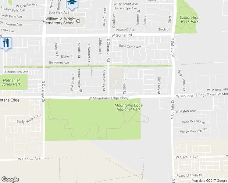 map of restaurants, bars, coffee shops, grocery stores, and more near 10069 Pacific Peak Street in Las Vegas