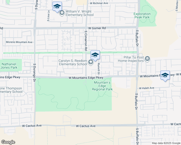 map of restaurants, bars, coffee shops, grocery stores, and more near 10075 Pacific Peak Street in Las Vegas