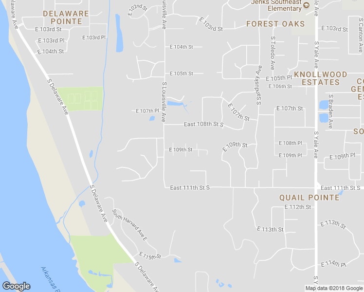 map of restaurants, bars, coffee shops, grocery stores, and more near 10808 South New Haven Avenue in Tulsa