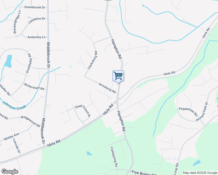 map of restaurants, bars, coffee shops, grocery stores, and more near 6291 Armsburg Road in Clemmons