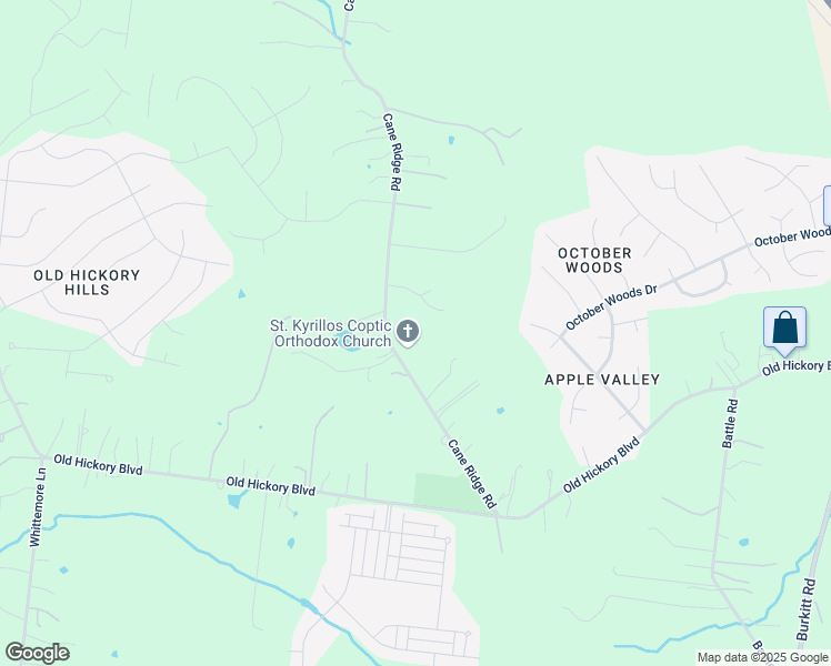 map of restaurants, bars, coffee shops, grocery stores, and more near 5988B Cane Ridge Road in Nashville