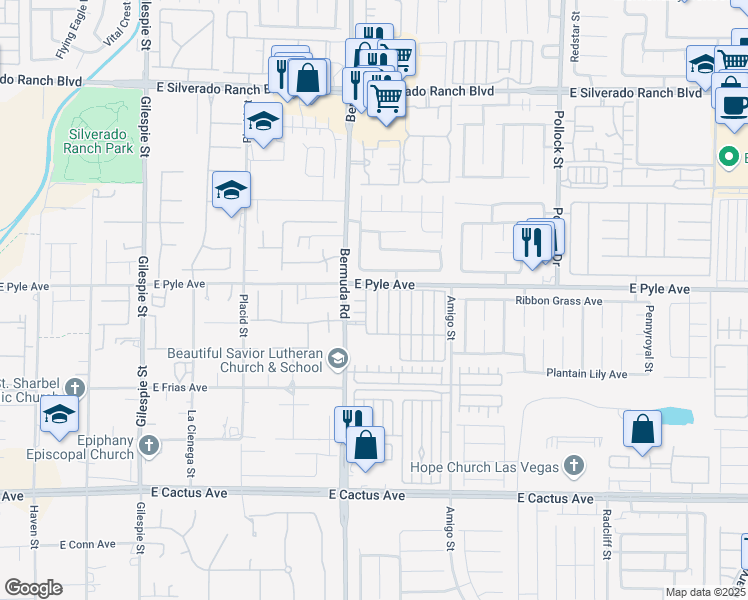 map of restaurants, bars, coffee shops, grocery stores, and more near 10119 Tumbling Tree Street in Las Vegas