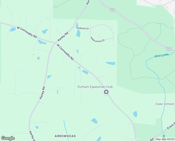 map of restaurants, bars, coffee shops, grocery stores, and more near 3910 West Cornwallis Road in Durham