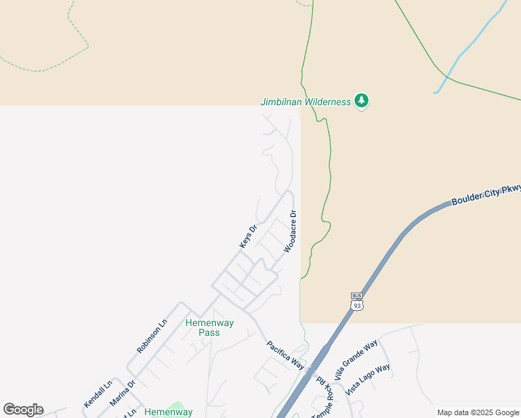 map of restaurants, bars, coffee shops, grocery stores, and more near 1001 Yates Lane in Boulder City