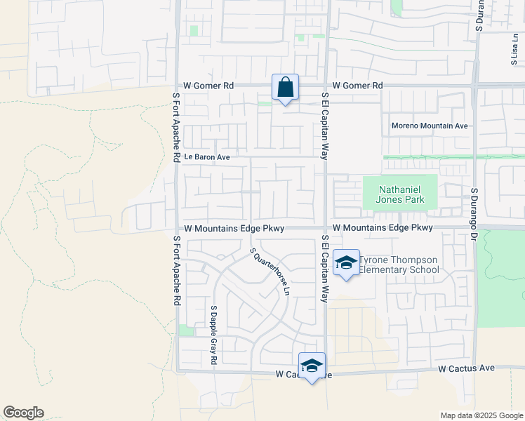 map of restaurants, bars, coffee shops, grocery stores, and more near 10060 South Natchez Trace Street in Las Vegas
