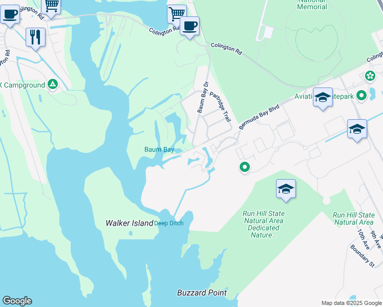 map of restaurants, bars, coffee shops, grocery stores, and more near 170 Ocean Bay Boulevard in Kill Devil Hills