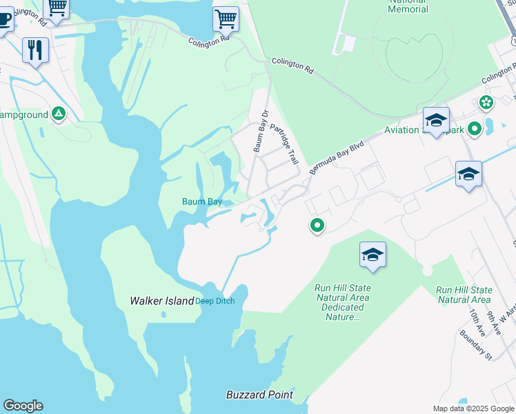 map of restaurants, bars, coffee shops, grocery stores, and more near 170 Ocean Bay Boulevard in Kill Devil Hills