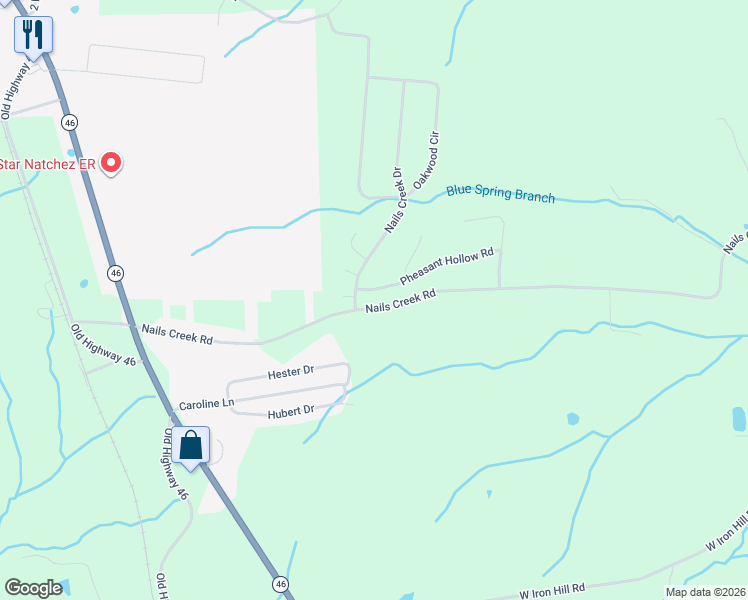 map of restaurants, bars, coffee shops, grocery stores, and more near 1309 Nails Creek Road in Dickson