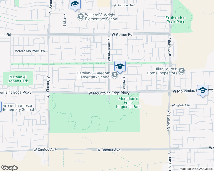 map of restaurants, bars, coffee shops, grocery stores, and more near 10075 Pacific Peak Street in Las Vegas