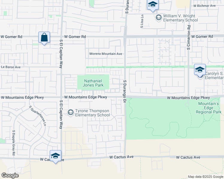 map of restaurants, bars, coffee shops, grocery stores, and more near 10050 South Candy Bouquet Street in Las Vegas