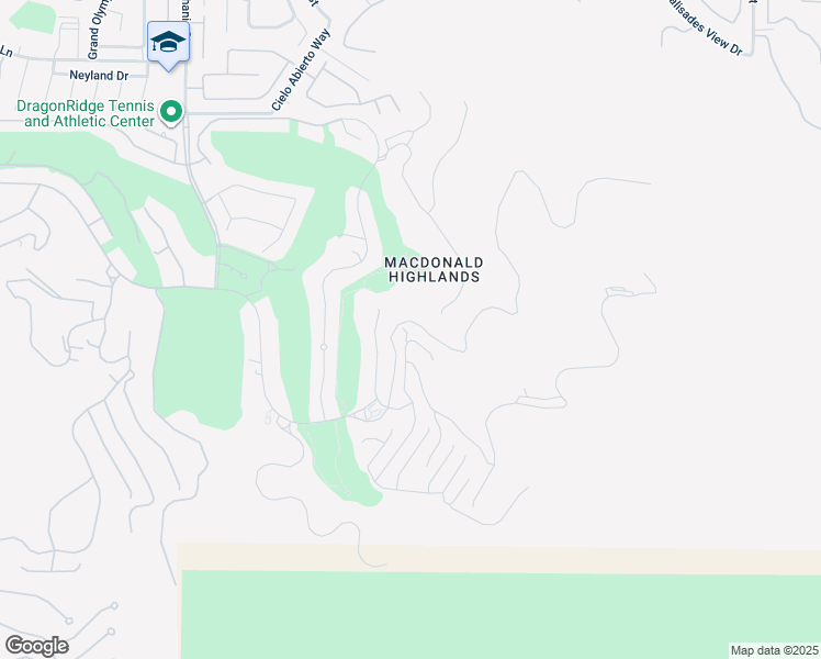 map of restaurants, bars, coffee shops, grocery stores, and more near 616 Scenic Rim Drive in Henderson