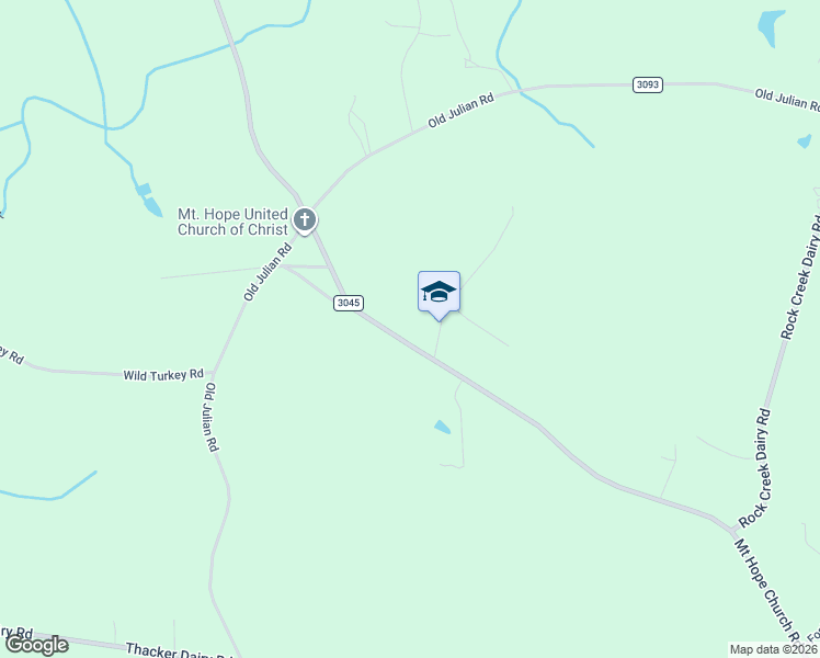 map of restaurants, bars, coffee shops, grocery stores, and more near 2511 Mount Hope Church Road in Whitsett