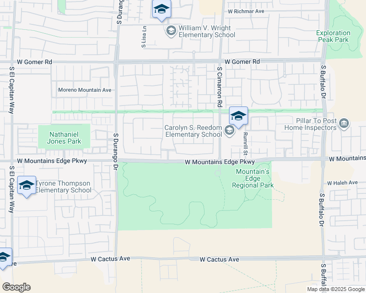 map of restaurants, bars, coffee shops, grocery stores, and more near 8347 Campbell Springs Avenue in Las Vegas