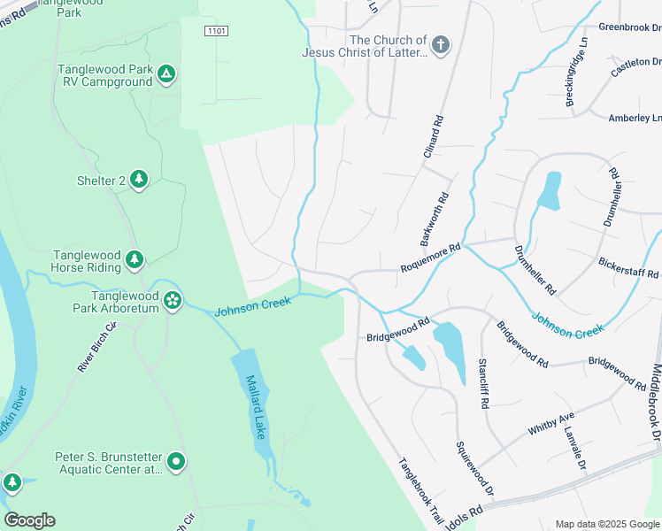 map of restaurants, bars, coffee shops, grocery stores, and more near 3543 Tanglebrook Trail in Clemmons