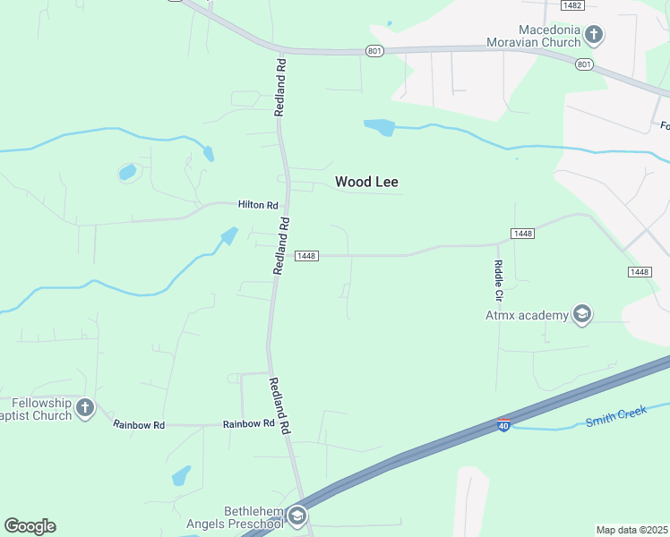 map of restaurants, bars, coffee shops, grocery stores, and more near 148 Gordon Drive in Advance