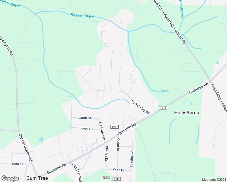 map of restaurants, bars, coffee shops, grocery stores, and more near 399 Ivy Yokeley Road in Winston-Salem