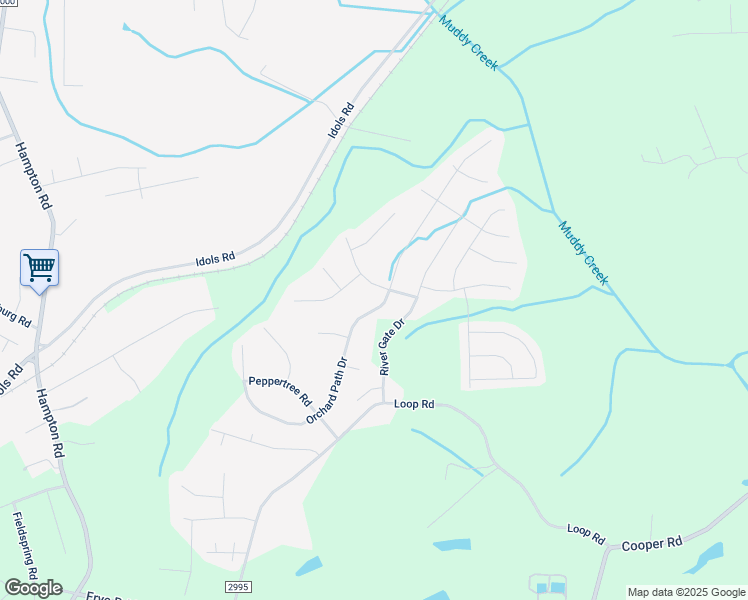 map of restaurants, bars, coffee shops, grocery stores, and more near 7053 Orchard Path Drive in Clemmons