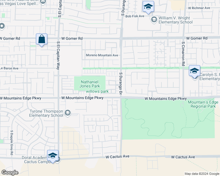 map of restaurants, bars, coffee shops, grocery stores, and more near 8668 West Diamond Sand Avenue in Las Vegas