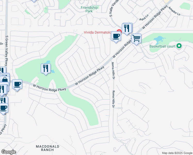 map of restaurants, bars, coffee shops, grocery stores, and more near in Henderson