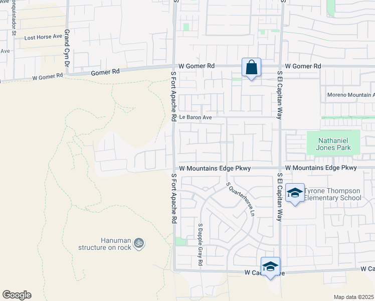 map of restaurants, bars, coffee shops, grocery stores, and more near 9346 Shawnee Mission Avenue in Las Vegas