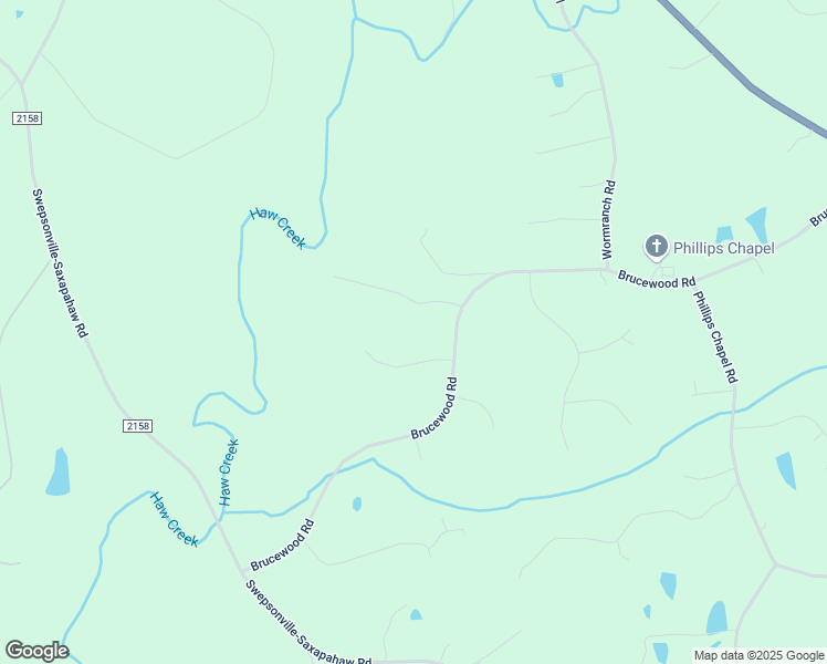 map of restaurants, bars, coffee shops, grocery stores, and more near 2024 Brucewood Rd in Haw River