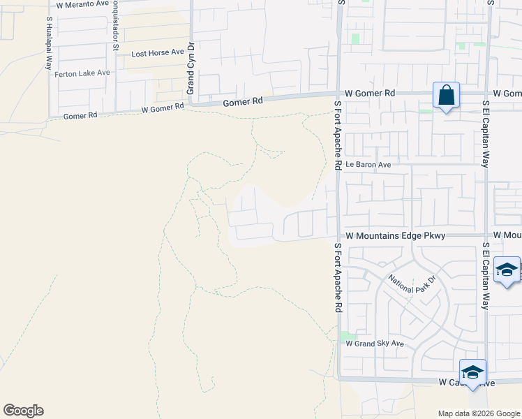 map of restaurants, bars, coffee shops, grocery stores, and more near Unnamed Road in Las Vegas