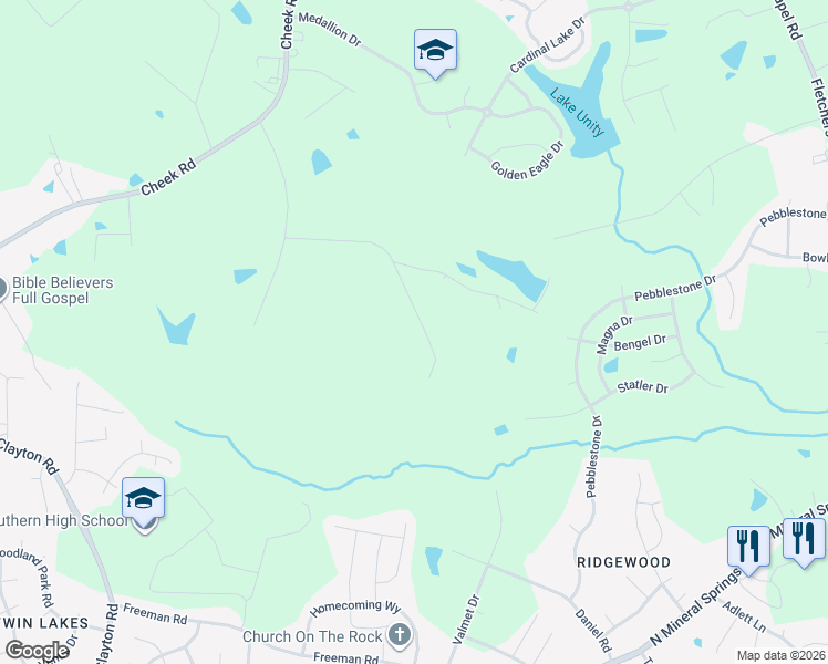 map of restaurants, bars, coffee shops, grocery stores, and more near 801 Avalon Road in Durham