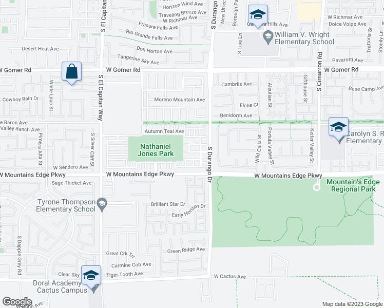 map of restaurants, bars, coffee shops, grocery stores, and more near 8661 Rowland Bluff Avenue in Las Vegas