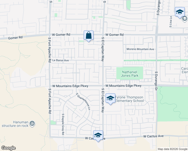 map of restaurants, bars, coffee shops, grocery stores, and more near 9035 West Palomino Park Court in Las Vegas