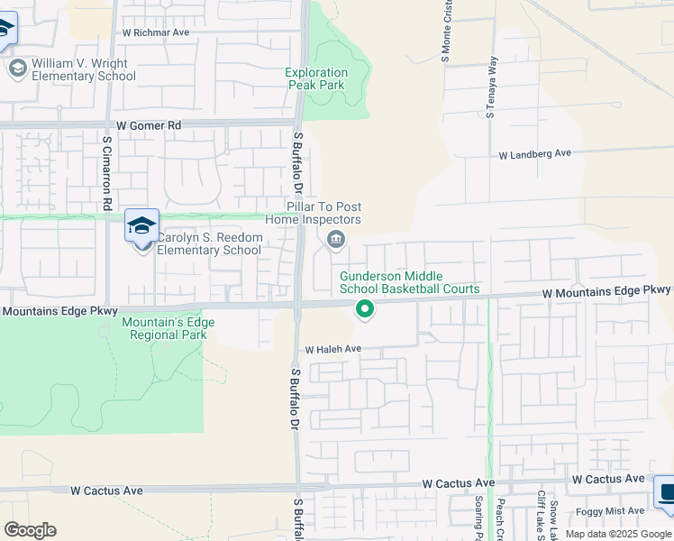 map of restaurants, bars, coffee shops, grocery stores, and more near 10038 Peak Lookout Street in Las Vegas