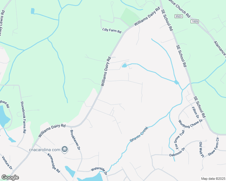 map of restaurants, bars, coffee shops, grocery stores, and more near 3739 Williams Dairy Road in Greensboro