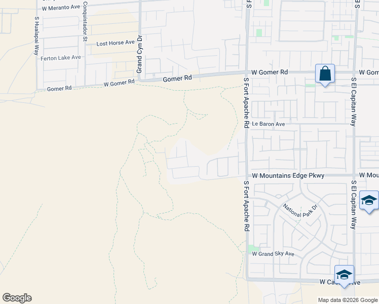 map of restaurants, bars, coffee shops, grocery stores, and more near Unnamed Road in Las Vegas