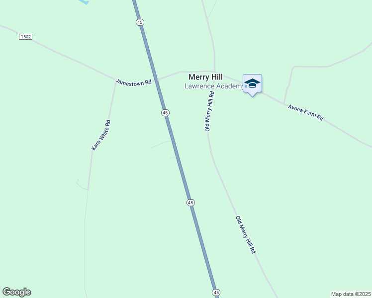map of restaurants, bars, coffee shops, grocery stores, and more near 447 North Carolina 45 in Merry Hill