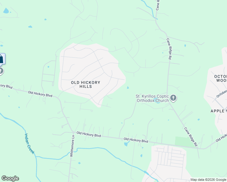 map of restaurants, bars, coffee shops, grocery stores, and more near 9241 Thomason Trail in Nashville