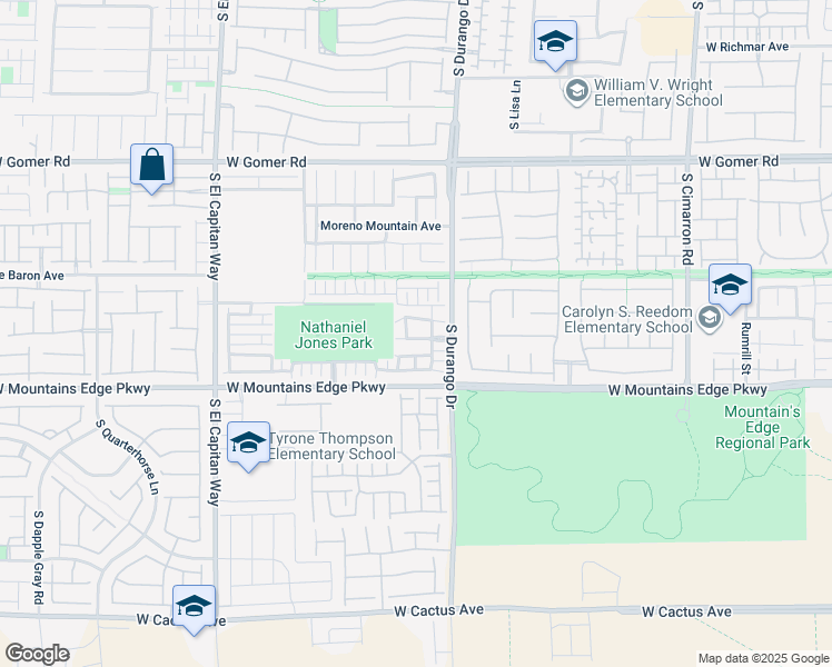 map of restaurants, bars, coffee shops, grocery stores, and more near 8656 Rowland Bluff Avenue in Las Vegas