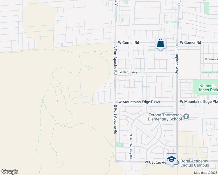 map of restaurants, bars, coffee shops, grocery stores, and more near 2 Misty Rain Street in Henderson